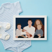 abstract portret baby