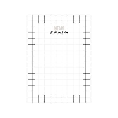 Memo grid notitieblok